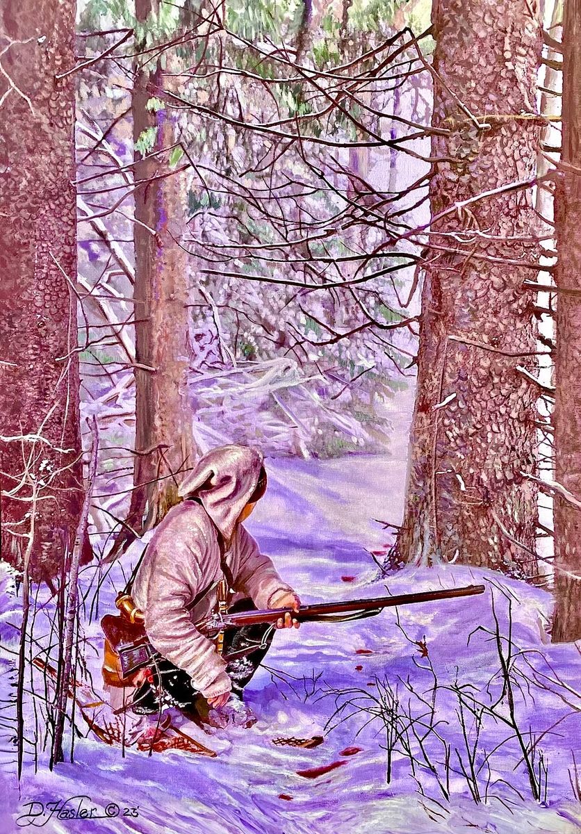 “Blood Trail” by Dave Hasler Original Acrylic on Canvas